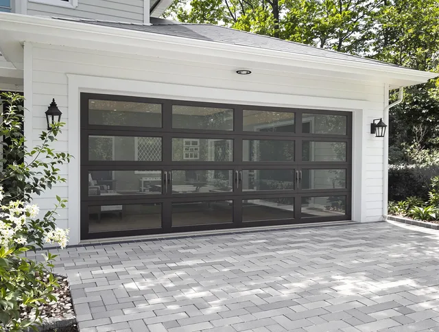 Gahanna Garage Door Repair design specialist presenting custom garage door options to Gahanna homeowner