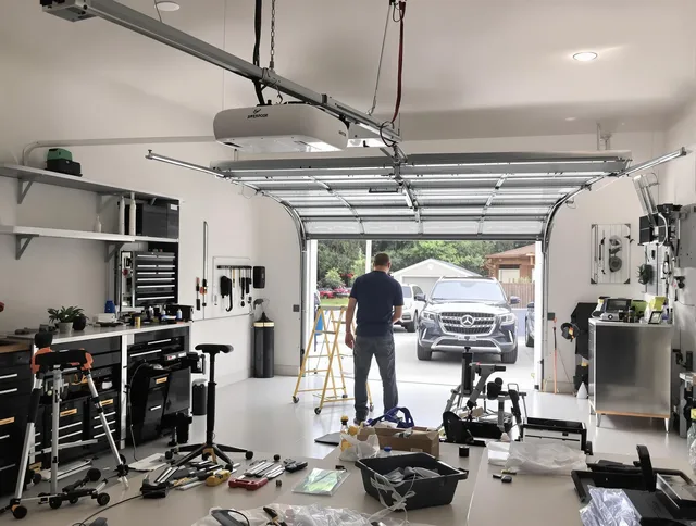 Garage door opener installation by Gahanna Garage Door Repair in Gahanna