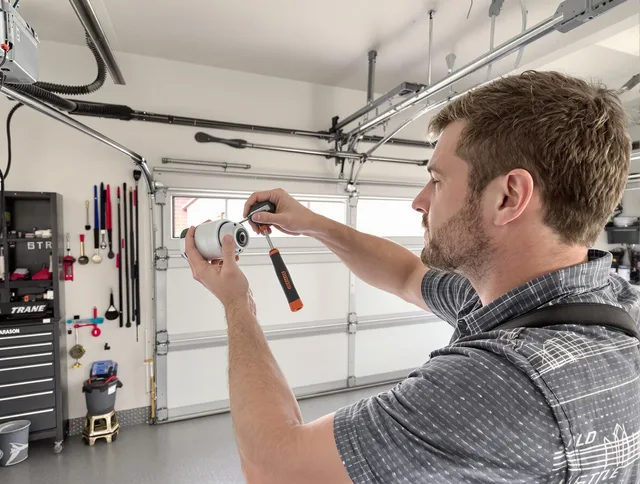 Garage door opener repair service by Gahanna Garage Door Repair in Gahanna