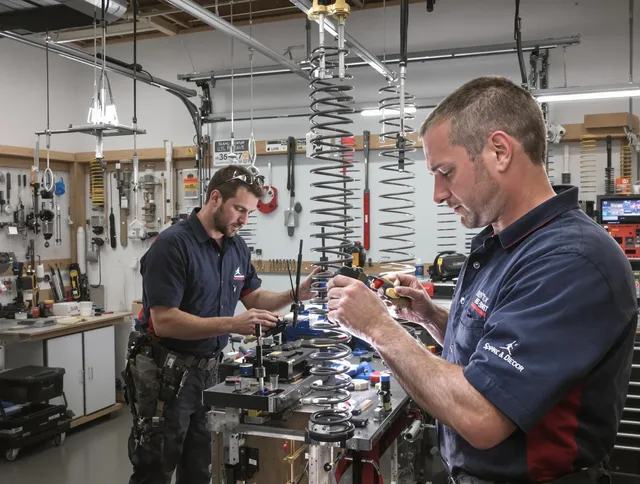 Garage door spring repair service by Gahanna Garage Door Repair in Gahanna
